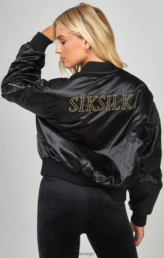 SikSilk kvinner høyglans oversized bomberjakke V8JH48136 klær