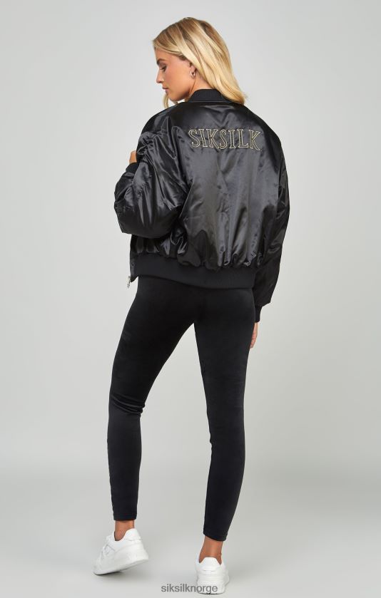 SikSilk kvinner høyglans oversized bomberjakke V8JH48136 klær