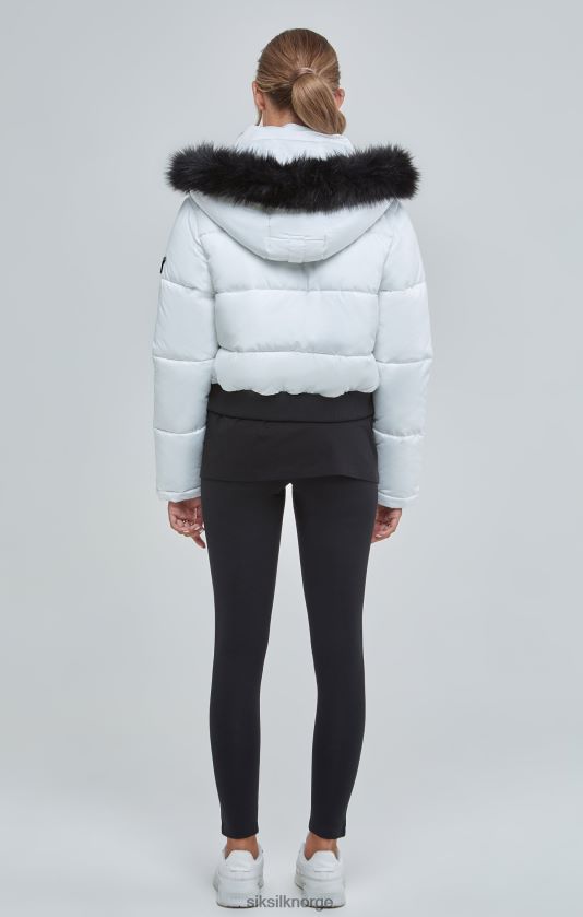 SikSilk kvinner hvit cropped parkas V8JH48130 klær