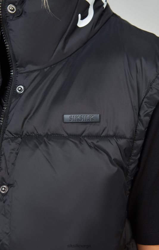 SikSilk kvinner svart beskåret gilet V8JH48132 klær