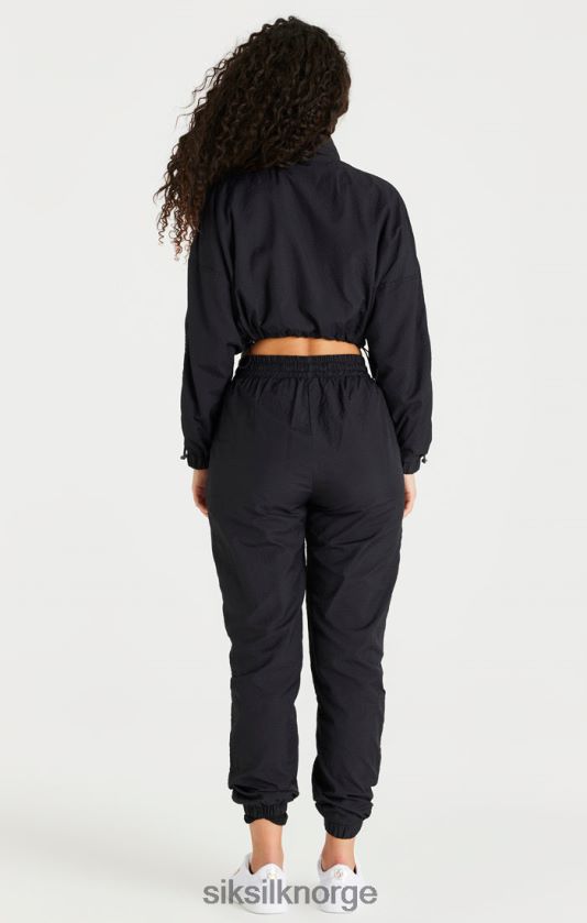 SikSilk kvinner svart cropped ruched jakke V8JH48139 klær