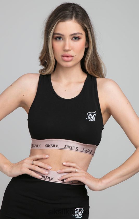 SikSilk kvinner roseate bralette - svart V8JH48209 klær