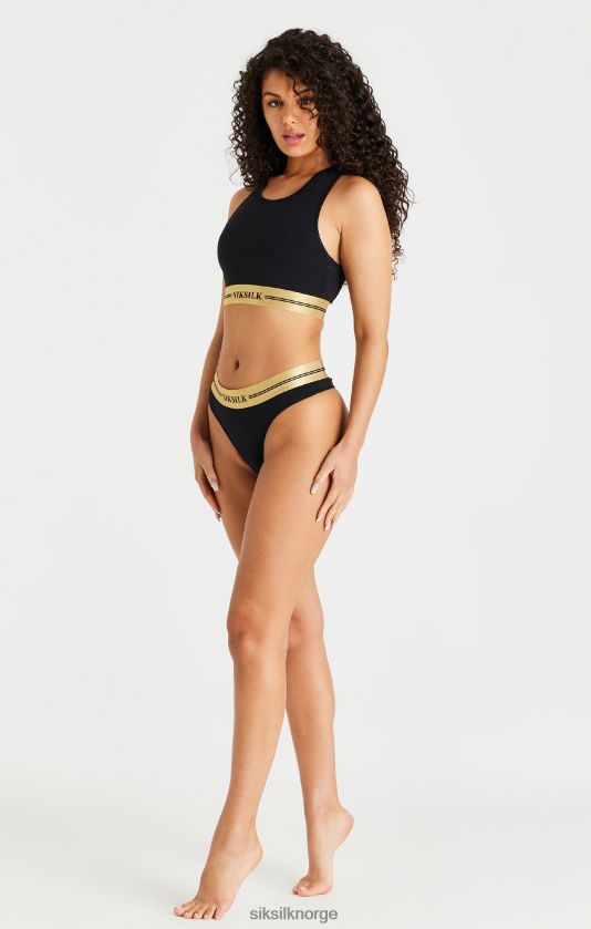 SikSilk kvinner svart racerback bralette V8JH48207 klær