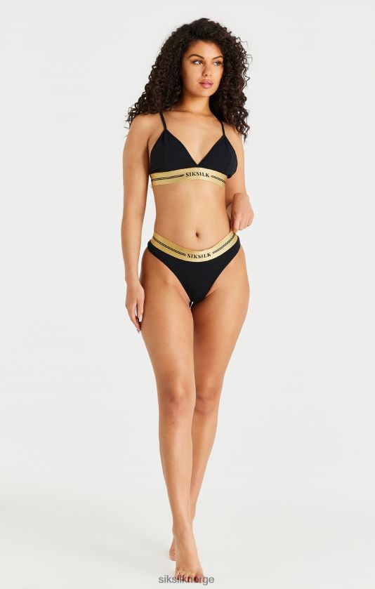 SikSilk kvinner svart trekant bralette V8JH48206 klær