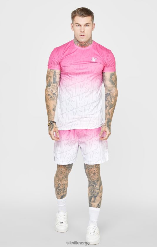 SikSilk menn rosa logo fade svømmeshorts V8JH48614 klær