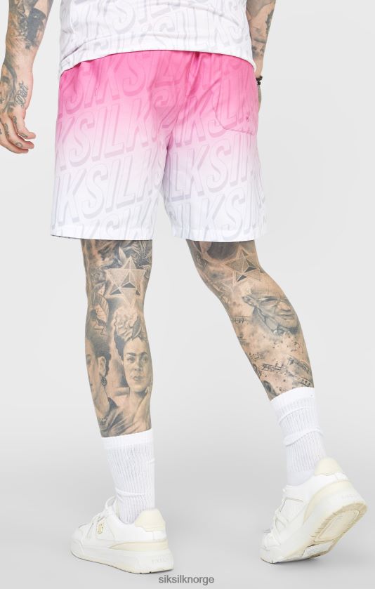 SikSilk menn rosa logo fade svømmeshorts V8JH48614 klær