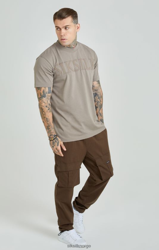 SikSilk menn brune ripstop cargobukser V8JH48514 klær