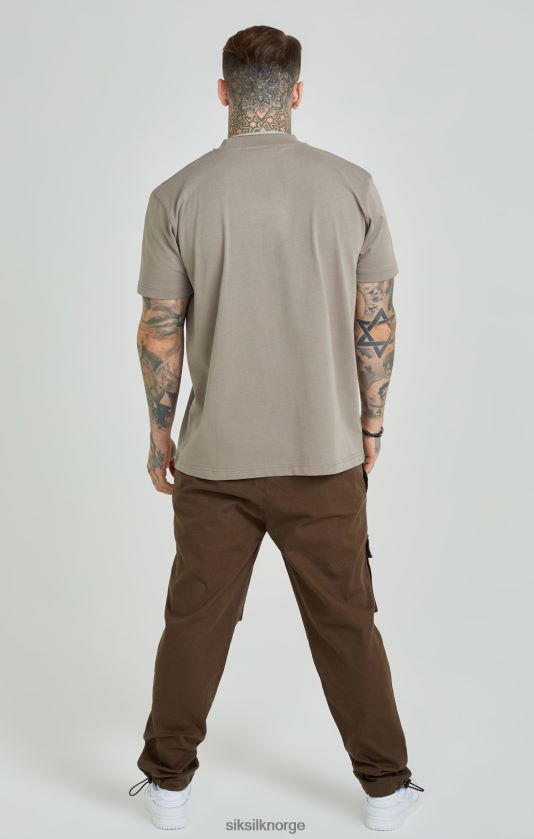 SikSilk menn brune ripstop cargobukser V8JH48514 klær