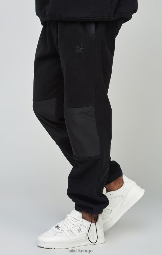 SikSilk menn ecru polar fleece jogger med mansjettpanel V8JH48523 klær