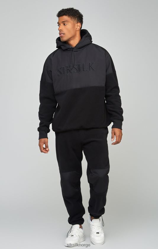 SikSilk menn ecru polar fleece jogger med mansjettpanel V8JH48523 klær
