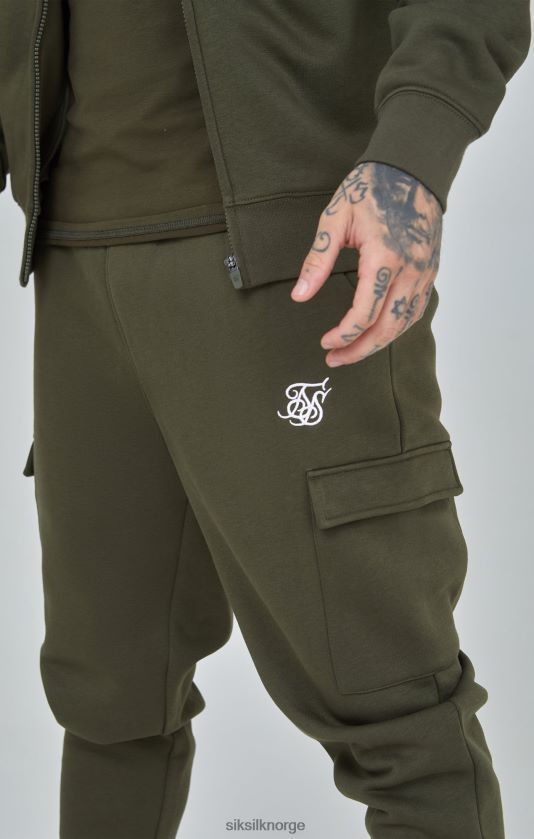 SikSilk menn khaki essential cargo jogger V8JH48515 klær