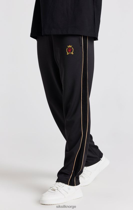 SikSilk menn svart crest joggebukse med løs passform V8JH48522 klær