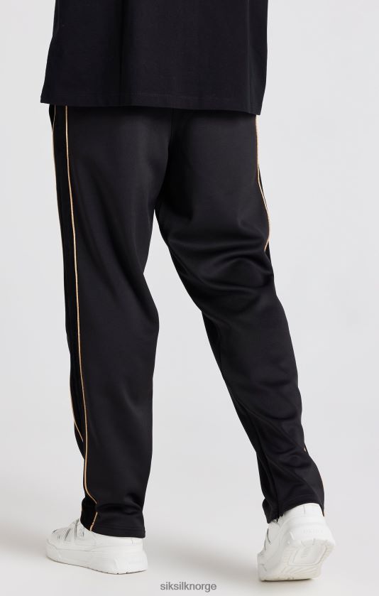 SikSilk menn svart crest joggebukse med løs passform V8JH48522 klær