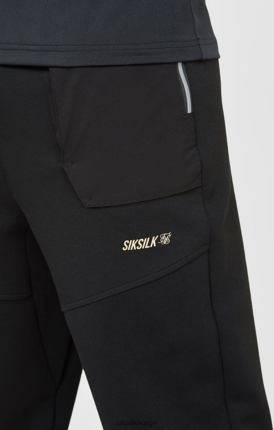 SikSilk menn svart sportsbukse V8JH48520 klær