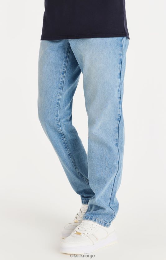 SikSilk menn blå straight cut denim V8JH48548 klær