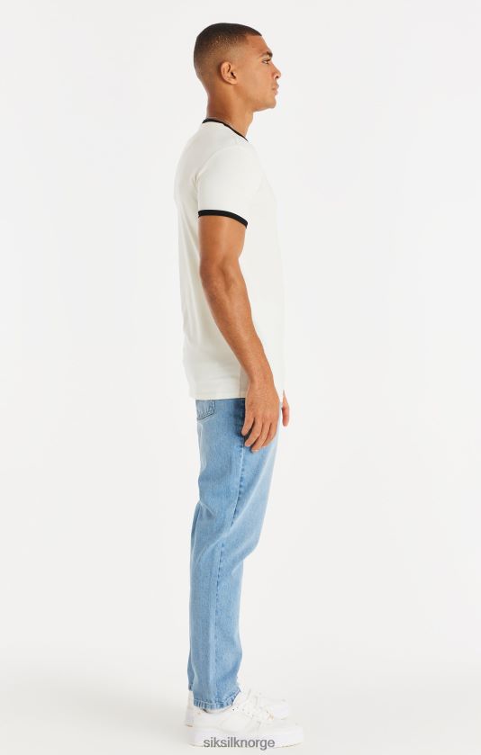 SikSilk menn blå straight cut denim V8JH48548 klær