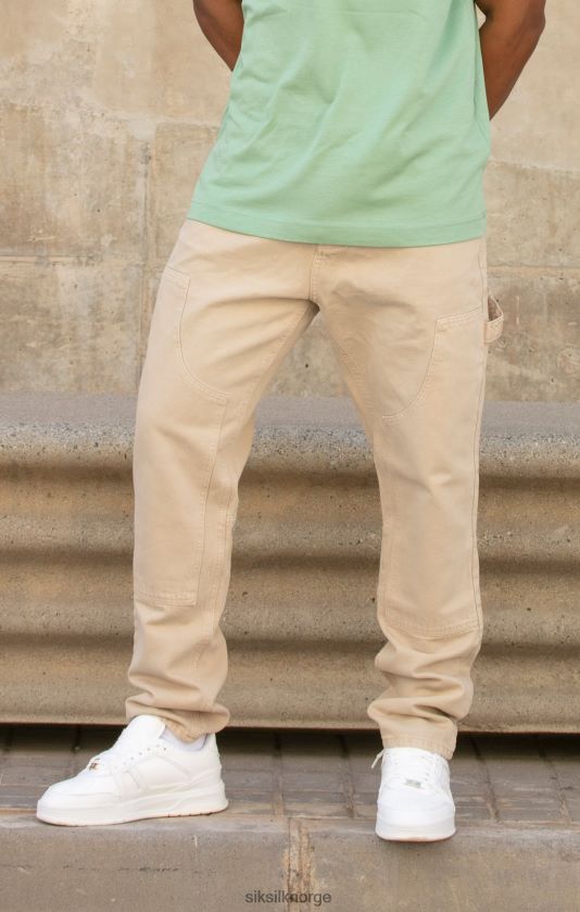 SikSilk menn ecru straight fit snekkerdenim V8JH48555 klær