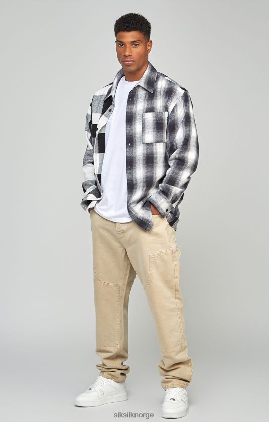 SikSilk menn ecru straight fit snekkerdenim V8JH48555 klær