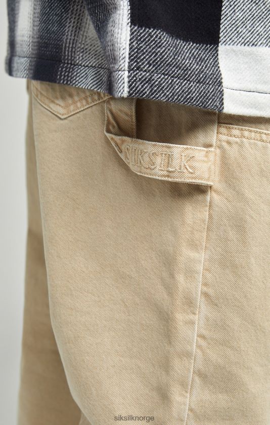 SikSilk menn ecru straight fit snekkerdenim V8JH48555 klær