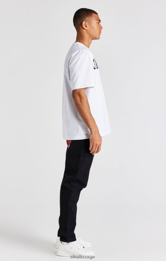 SikSilk menn svart rose straight cut denim V8JH48542 klær