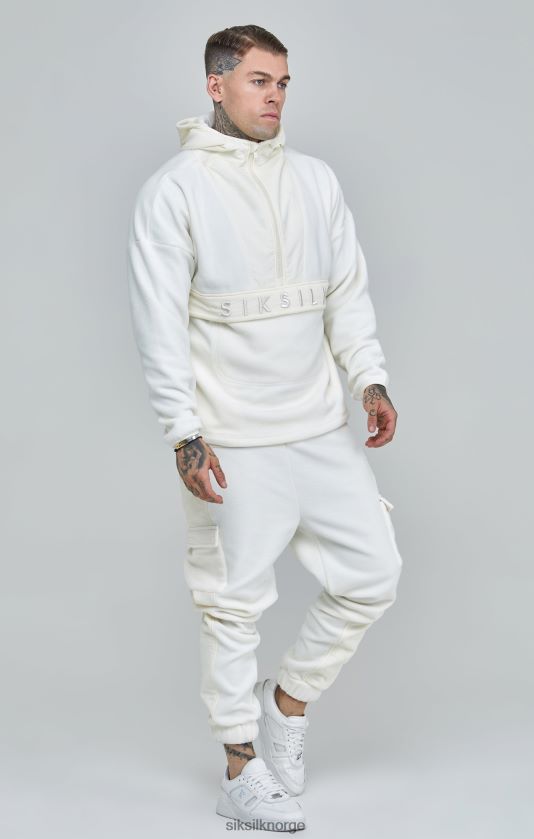 SikSilk menn ecru polar fleece avslappet jogger V8JH48531 klær