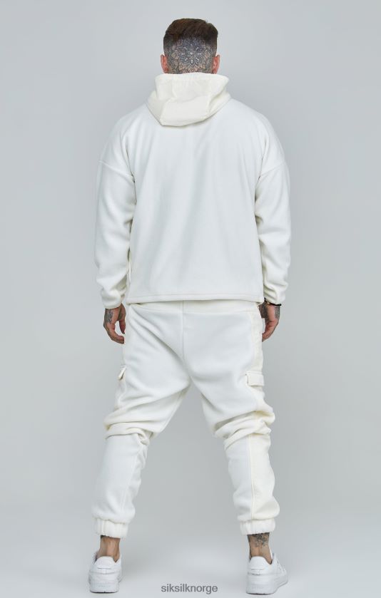 SikSilk menn ecru polar fleece avslappet jogger V8JH48531 klær