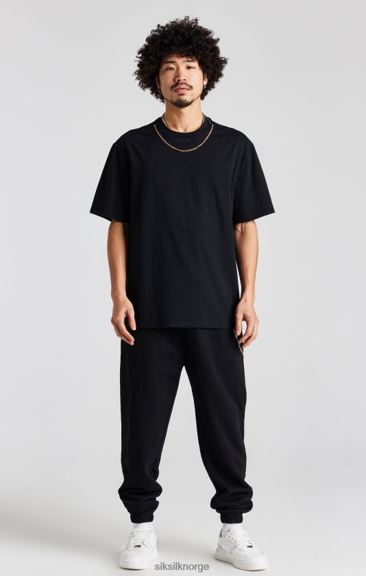SikSilk menn svart kjedejogger V8JH48533 klær