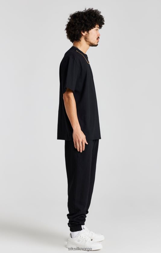 SikSilk menn svart kjedejogger V8JH48533 klær