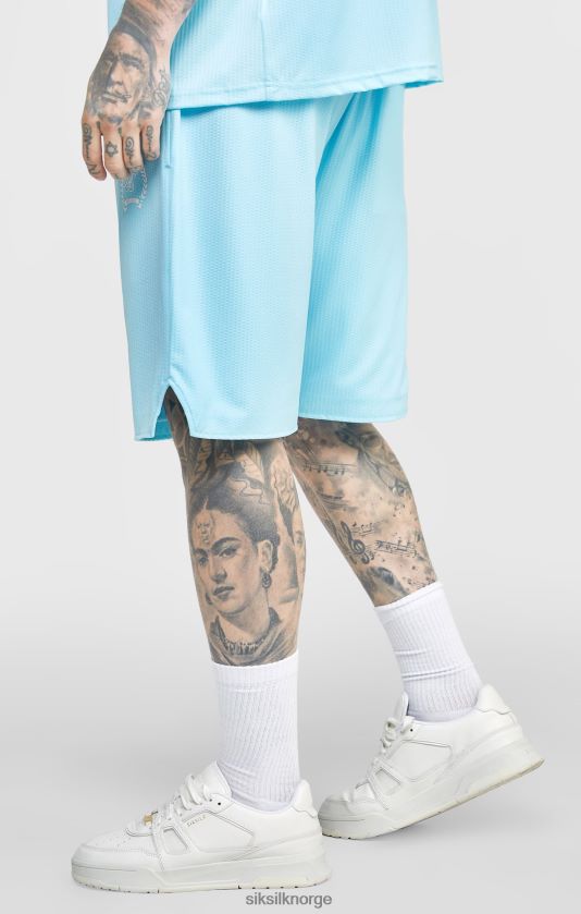 SikSilk menn blå mesh løs passform kort V8JH48575 klær