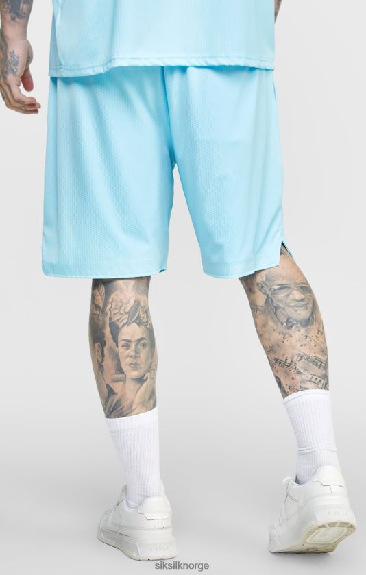 SikSilk menn blå mesh løs passform kort V8JH48575 klær