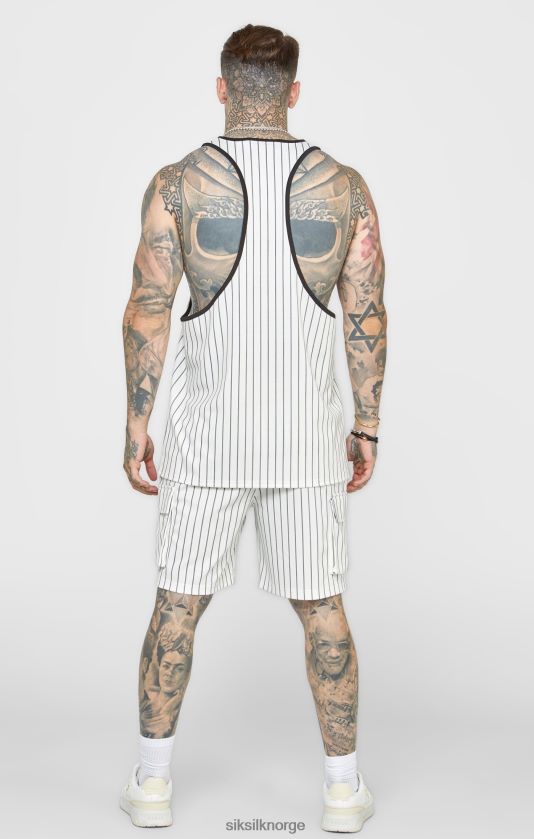 SikSilk menn ecru jubileum basketball last kort V8JH48568 klær