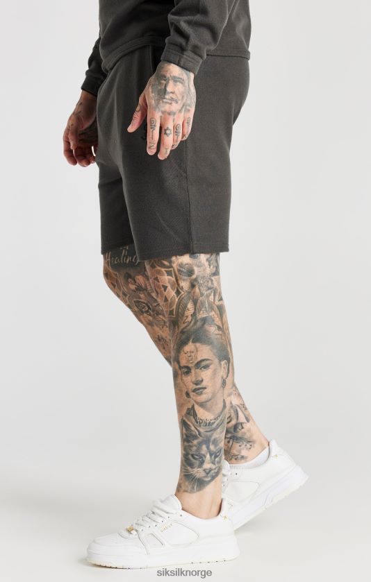 SikSilk menn grå ribbe avslappet kort V8JH48599 klær