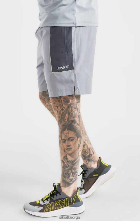SikSilk menn grå sportsmergel vevd kort V8JH48565 klær