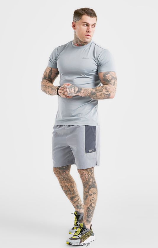 SikSilk menn grå sportsmergel vevd kort V8JH48565 klær