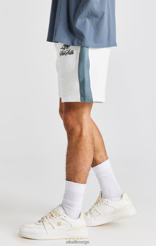 SikSilk menn hvit rose broderi kort V8JH48584 klær