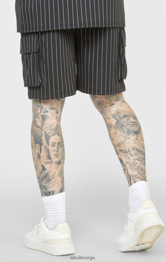 SikSilk menn svart jubileum basketball cargo kort V8JH48564 klær
