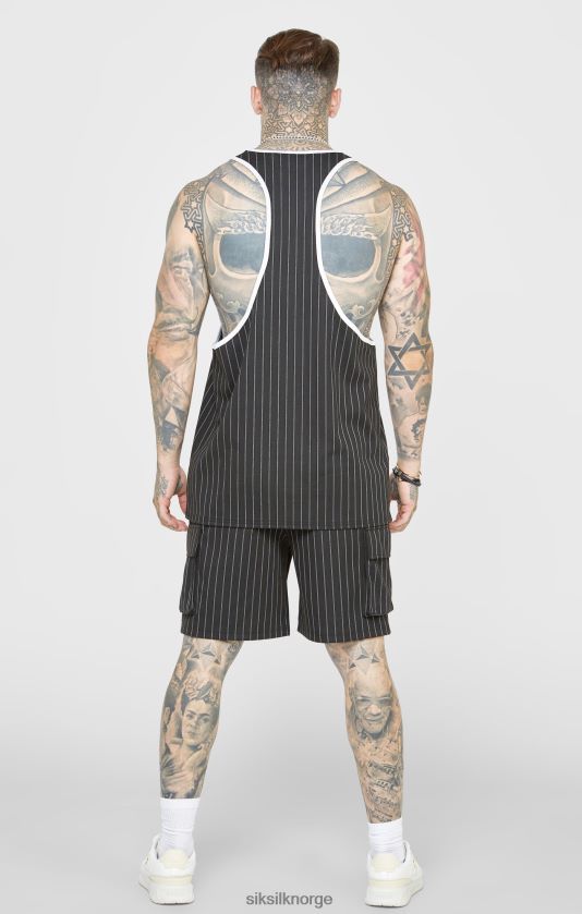 SikSilk menn svart jubileum basketball cargo kort V8JH48564 klær