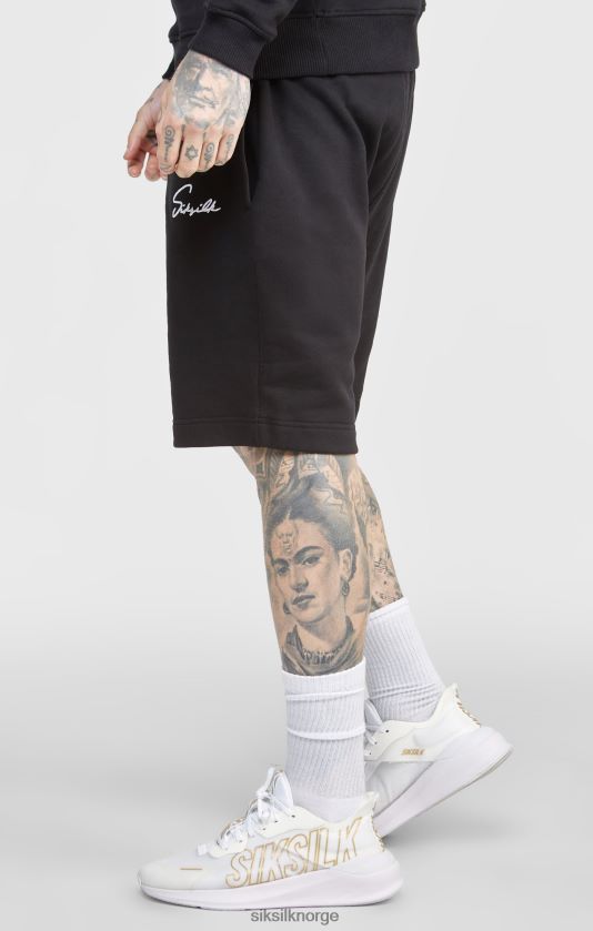 SikSilk menn svart skriftbroderi kort V8JH48581 klær