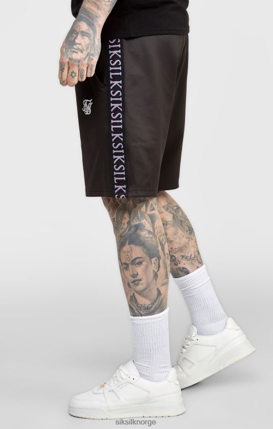 SikSilk menn svart tapet kort V8JH48611 klær