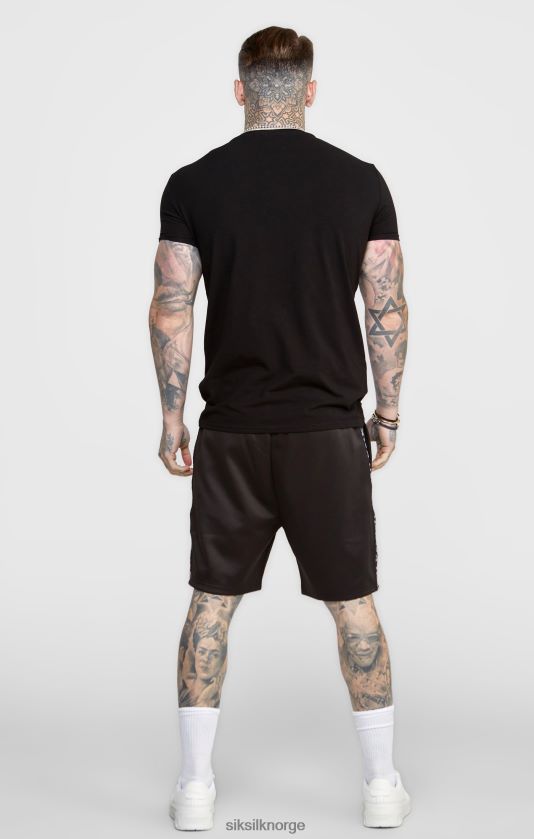 SikSilk menn svart tapet kort V8JH48611 klær