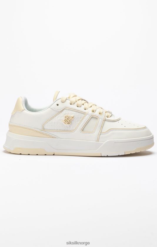 SikSilk menn ecru low top court trener V8JH4813 fottøy