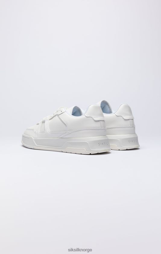 SikSilk menn hvit lav-top banetrener V8JH4814 fottøy