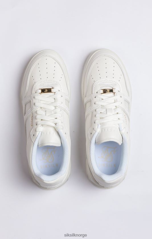 SikSilk menn hvit lav-top banetrener V8JH4814 fottøy