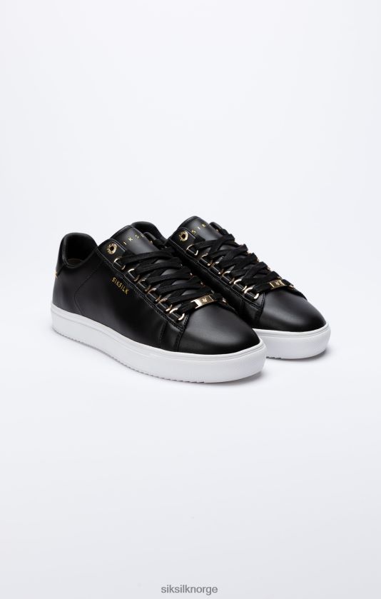 SikSilk menn svart klassisk trener med metall d-ringer V8JH4810 fottøy