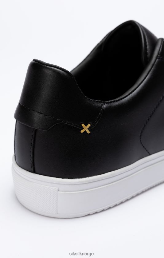 SikSilk menn svart klassisk trener med metall d-ringer V8JH4810 fottøy