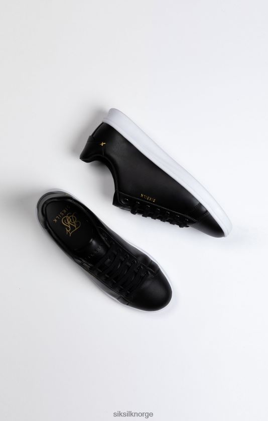 SikSilk menn svart lavtopp fritidssko V8JH4817 fottøy