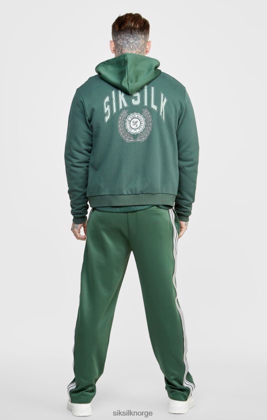 SikSilk menn grønn avslappet universitetsbomber V8JH48429 klær