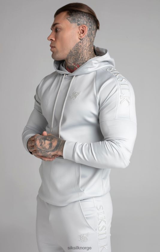 SikSilk menn grå panel hettegenser V8JH48411 klær