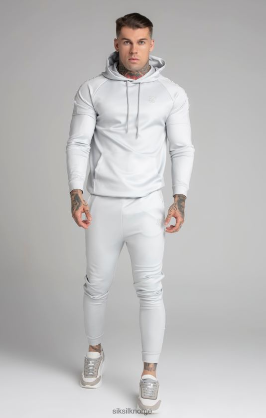 SikSilk menn grå panel hettegenser V8JH48411 klær