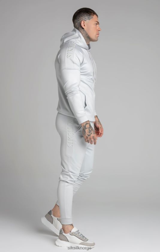 SikSilk menn grå panel hettegenser V8JH48411 klær